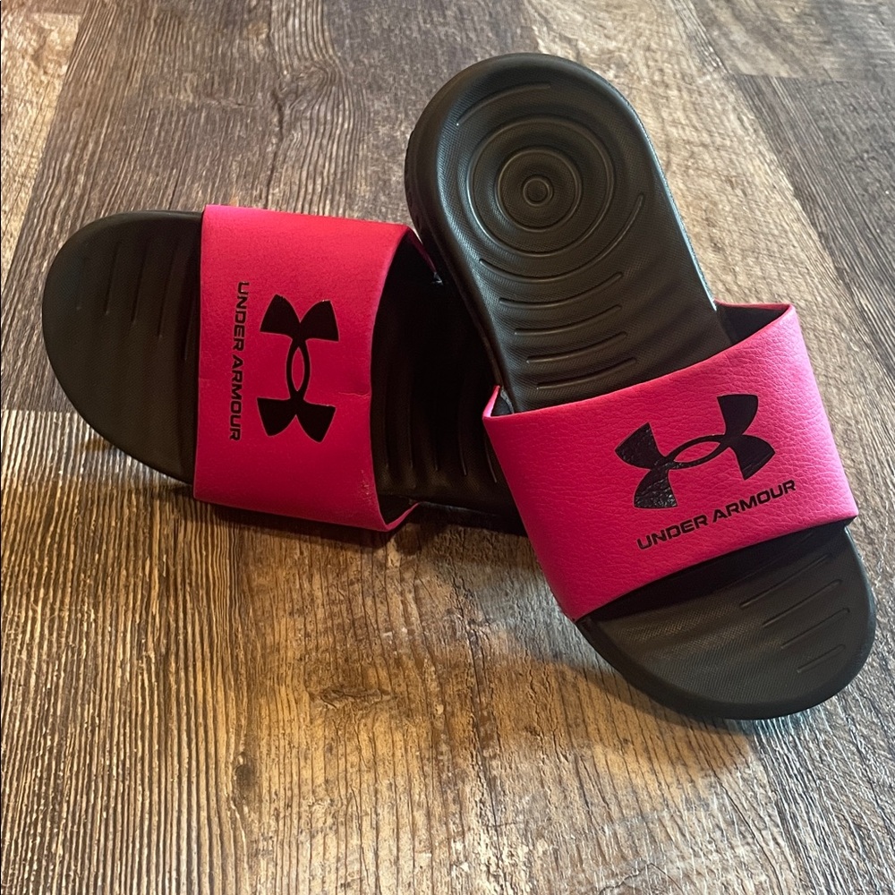 Under Armour Kids Sandals - Hot Pink and Black